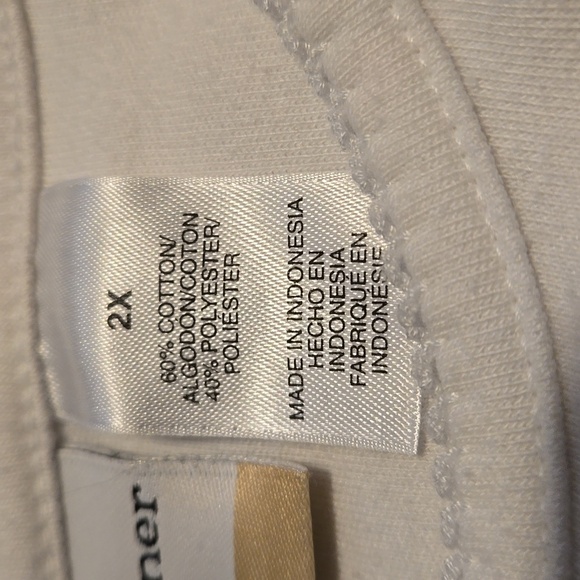 VTG Alfred Dunner Womens Top with Embroidered Floral Design size 2X - Picture 9 of 10